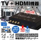 フルセグ地デジチューナー HDMI入出力機能付き 電子番組表機能搭載 HDMI/RCA出力端子搭載 フィルムアンテナ付属 専用リモコン付き FT44H マックスウィン MAXWIN
