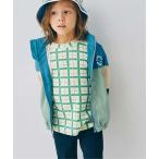 イロチ買いしたい総柄ストレッチ長袖Tシャツ リンク　p.premier P106026　グリーン　アイボリー　マルチカラー1