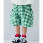 p.premier　ギンガムチェックハーフパンツ　男の子　女の子　子供服