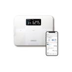 オムロン 体重 体組成計 カラダスキャン ホワイト KRD-603T2-W スマホ連動 データ自動転送自動認識 乗るだけで測定開始 50g単位 BMI