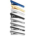 ネクタイピン 8本 セット メンズ ビジネス ファッション ギフトボックス 父の日