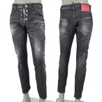 ショッピングディースクエアード DSQUARED2 ディースクエアード EASY BLACK WASH SEXY TWIST JEAN /S74LB1577 S30357 900