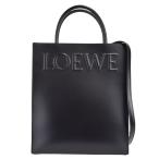 LOEWE ロエベ エンボス ロゴ スタンダード A4　トートバッグ/ブラック/A933R18X14  1100