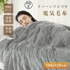 電気毛布 電気掛け毛布 掛け 電気もうふ 掛けモウフ 洗える 温度調節 タイマー付き ブランケット 厚手 ひざ掛け ダブル 掛け敷き兼用 省エネ コンセント防寒対策