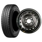 12インチ 4本セット 夏タイヤ スズキ純正 ブラック スチールホイール ダンロップ DUNLOP VAN01 145R12 6PR