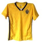 子供用 K129 スウェーデン代表 黄 18 ゲームシャツ パ