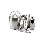 送料無料 カクテルシェーカー 10点セット ステンレス(13083006)