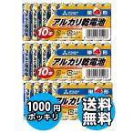 ショッピング1000円ポッキリ 送料無料 【1000円 ポッキリ ぽっきり】3個セット アルカリ 単4 電池 代引不可  送料無料 ゆうパケット発送 MITSUBISHI 三菱 単4形 アルカリ乾電池 10本パック LR03N/10S