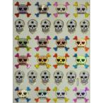 きらきらシール　スカル　どくろ　髑髏　078