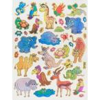 ショッピングシール きらきらシール　動物たち　キリン　ゾウ　カバ　ラクダ　Z-008