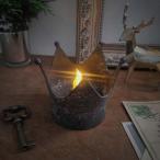 LED жестяная пластина свеча свет тип аккумулятора retro ржавчина обработка античный дизайн модель (B)