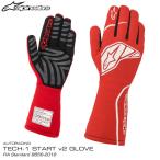 アルパインスターズ レーシンググローブ TECH1-START V2 レッド×ホワイト(32) FIA8856-2018公認モデル AUTO RACING GLOVE (3551520-32)