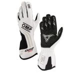 OMP ONE EVO-X GLOVE белый MY2024 перчатка для гонок FIA легализация 8856-2018 (IB0-0775-A01-020)