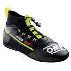 OMP KS-2F SHOES черный × желтый MY2023 рейсинг обувь карт * пробег . для (KC0-0830-A01-178)