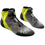 OMP KS-XR SHOES антрацит × желтый MY2024 рейсинг обувь карт для FIA8877-2022 Grade1 Homologation(KC0-0834-A01-370)