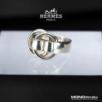 エルメス ドゥザノー リング 7号 シルバー925 Deux Anneaux 二重リング ヴィンテージ 指輪 ユニセックス