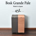 ゴミ箱 おしゃれ ダストボックス 分別 ふた付き キャスター 45L 45リットル 袋留め 約幅20cm インテリア雑貨 キッチン 日本製 BOSK バスク グランデペール 1段