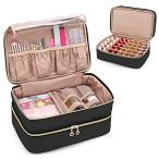 BAFASO маникюр кейс 2 слой тип 40 бутылка для (15ml) ногти инструмент место хранения возможно чёрный 