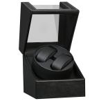  заводящее устройство 2 шт наматывать самозаводящиеся часы заводящее устройство часы Winder сделано в Японии Mabuchi motor тихий звук проект высококлассный PU материалы черный 