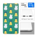  мобильный аккумулятор легкий iPhone Miffy MIFFY FRUITS 4000mAh USB Type-C зарядное устройство 2.1A смартфон зарядное устройство внезапный скорость зарядка соответствует смартфон mf-581a
