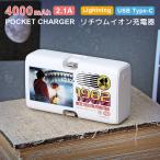  мобильный аккумулятор легкий E.T. 4000mAh Lightning USB Type-C зарядное устройство 2.1A прямой .. маленький размер et-19a