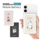  мобильный аккумулятор легкий iPhone Moomin MagSafe 5000mAh зарядное устройство беспроводной кабель маленький размер магнит кружка safe mmn-253