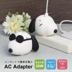  Peanuts Snoopy Joe * прохладный USB Type-C эмблема AC адаптер 2 порт 20W быстрое зарядное устройство герой товары sngg-202 супер PayPay праздник 