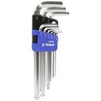 E-Value ボールポイント 六角棒レンチセット セミロング 9本組 ELBW09SL