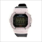 G-SHOCK CUSTOM ジーショック カスタム 腕時計 DW-5600 DW5600E-1 カスタムベゼル スワロフスキーピンクキュービックジルコニア CROWNCROWN dw5600-008