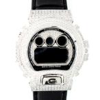 G-SHOCK CUSTOM ジーショック カスタム 腕時計 DW-6900 DW6900NB-1 シルバー925 本革ベルト ストラップ CROWNCROWN DW6900-039