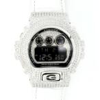 G-SHOCK CUSTOM ジーショック カスタム 腕時計 DW-6900 DW6900NB-1 シルバー925 本革 ベルト ストラップ クロコダイル CROWNCROWN DW6900-041