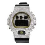 G-SHOCK CUSTOM ジーショック カスタム 腕時計 DW-6900 DW6900CB-1 シルバー925 スワロフスキーキュービックジルコニア カスタムベゼル CROWNCROWN DW6900-042