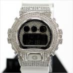 G-SHOCK CUSTOM ジーショック カスタム 腕時計 DW-6900 DW6900NB-7 シルバー925　カスタムベゼル スワロフスキーキュービックジルコニア CROWNCROWN DW6900-047