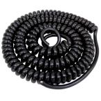 カールコード（黒） 長岡特殊電線 EC-VCTF-1.25x2 黒・1m