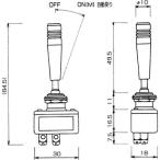 ホーンスイッチ（アルミノブタイプ） YEC TS73A