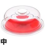 曙産業　ケーキカバー　クリア　ラブリーハット　丸ケーキ　中　12インチ　レッド　MT-1203　レッド　