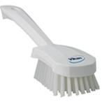 ヴァイカン　業務用　清掃用品　掃除道具　ショート　ハンドル　ブラシ　ハード　No.4192　ホワイト