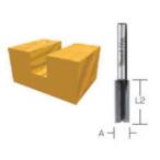 マキタ トリマ・ルータービット ストレートビット6Ｘ20(軸径6 呼び寸法20 全長52mm)　D-08193