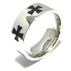 Yahoo! Yahoo!ショッピング(ヤフー ショッピング)シンプルアイアンクロス 316Lサージカルステンレス  リング 大き目サイズ 指輪 ASR-04 ボディピアス/ディーピアスとの相性も抜群 ステンレス