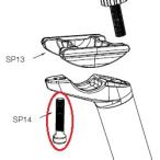 DEDA(デダ) SP14 SP fixing bolt steel M6x25 シートポスト櫓ボルト