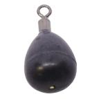 スタジオ100 タングステン ドロップショットシンカー リングタイプ マットブラック 1/4oz (約7.0g)