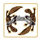 no Lee z дизайн стикер S NORIES 09SQgeko-Wh 1 листов входит 