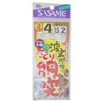 ささめ針(SASAME) D-308 波止際族のさぐり胴突 4号
