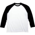 (プリントスター)Printstar 5.6オンス ラグラン長袖Tシャツ 00139-RLS 705 ホワイト×ブラック 03 L