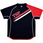 TSP 卓球 男女兼用 TT-175シャツ SS ブラック×レッド 033407 033407 ブラックxレッド SS