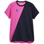 ヴィクタス(VICTAS) 卓球 男女兼用 プラクティスシャツ V-TS908 2019年度 男子日本代表モデル ピンク S 033456 Small
