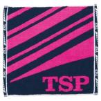 TSP 卓球 ストライプJQハンドタオル ネイビー×ピンク 044402 044402