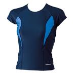 FOOTMARK(フットマーク) レディース フィットネス スクール水着 セパレーツ ラインセパレーツ トップス 101563 ブルー(10) 140