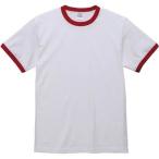 [ユナイテッド アスレ] 5.6オンスリンガーTシャツ 5.6オンスリンガーTシャツ メンズ 503001 ホワイト/レッド 日本 M (日本サイズM相当)