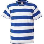 (ユナイテッドアスレ)UnitedAthle 5.0オンス ボールドボーダー 半袖Tシャツ 551801 [メンズ] 7001 ロイヤルブルー/ホワイト S